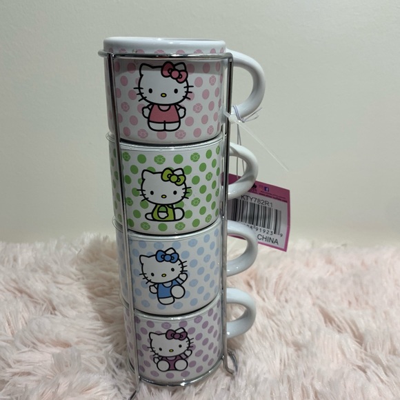 NWT Hello kitty stackable expresso mugs - Picture 2 of 8